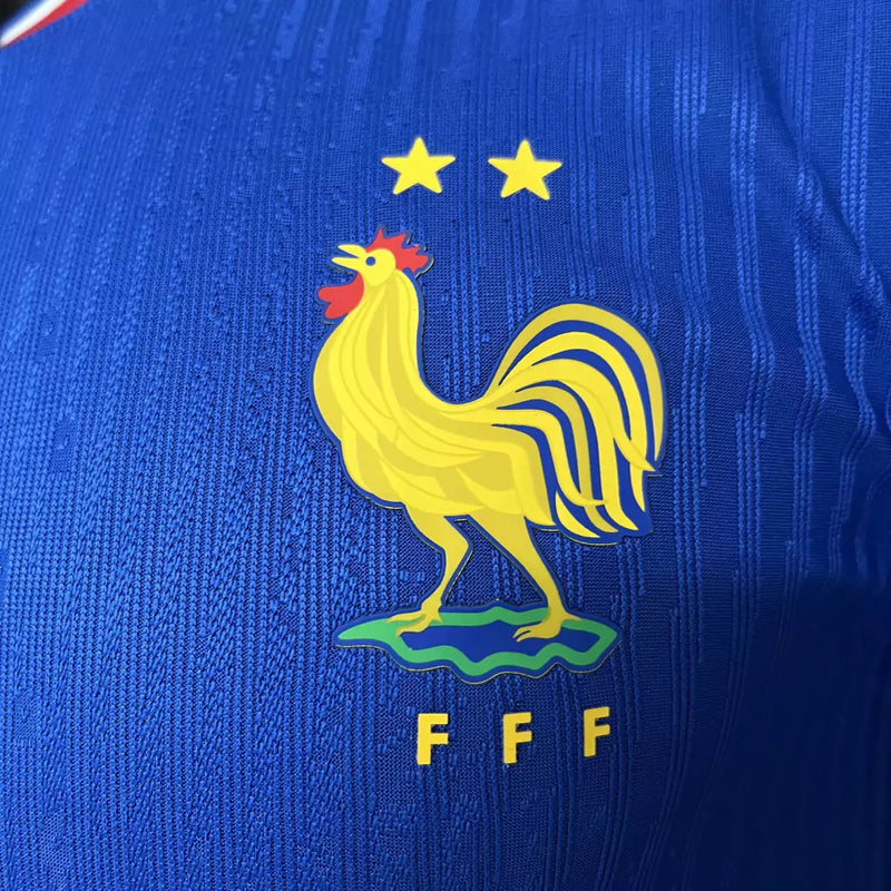 Camisa Seleção da França Home 24/25 Eurocopa Jogador Adidas Masculina - Azul