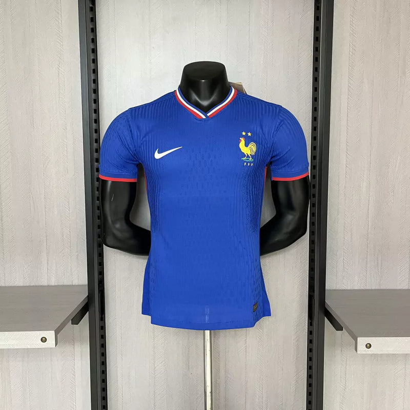 Camisa Seleção da França Home 24/25 Eurocopa Jogador Adidas Masculina - Azul