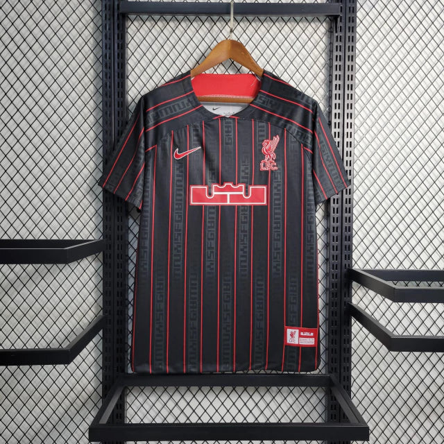 Camisa Liverpool 23/24 Torcedor Nike Masculina - Preto