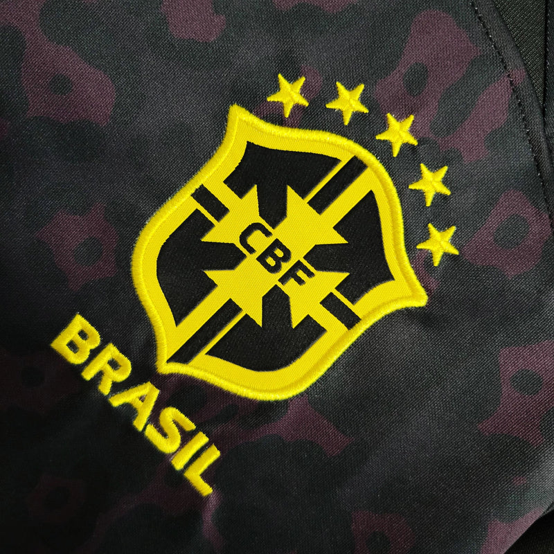 Camisa Goleiro Seleção Brasileira 2022 Torcedor Nike Masculina - Preta