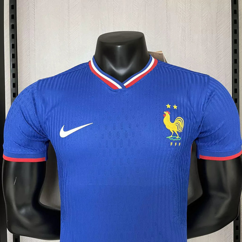 Camisa Seleção da França Home 24/25 Eurocopa Jogador Adidas Masculina - Azul