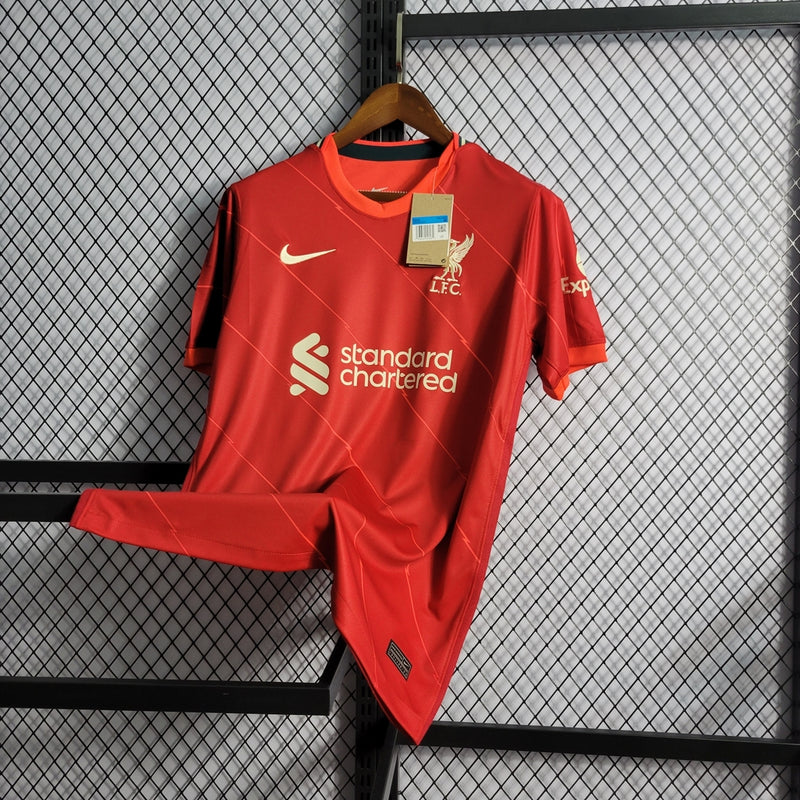 Camisa Liverpool Home 21/22 Nike Masculina - Vermelha