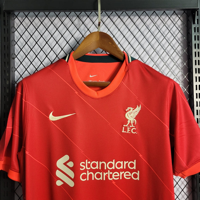 Camisa Liverpool Home 21/22 Nike Masculina - Vermelha