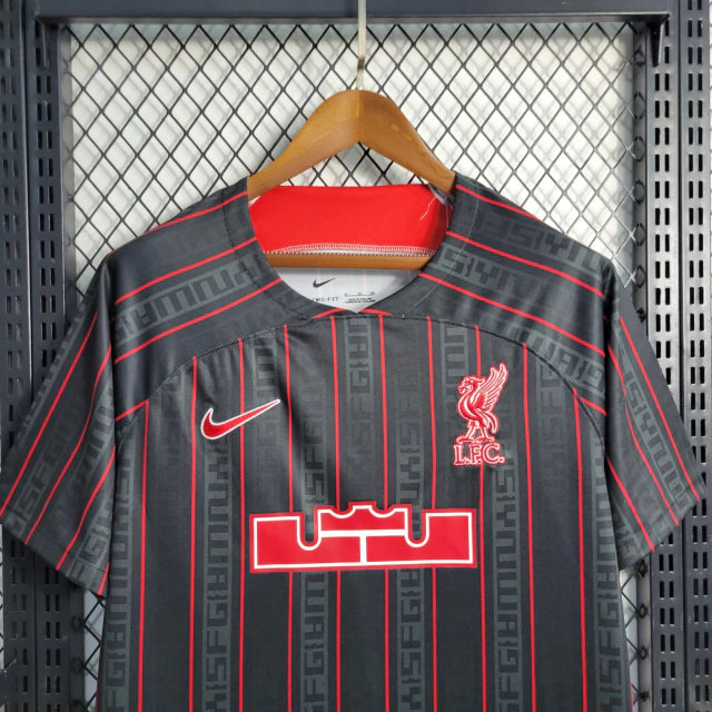 Camisa Liverpool 23/24 Torcedor Nike Masculina - Preto