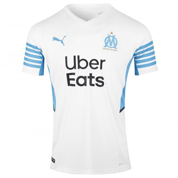 Camisa Olympique de Marseille I 21/22 Branca e Azul - Puma