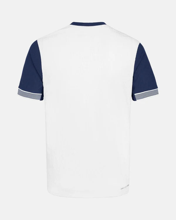 Camisa Tottenham I 24/25 - Torcedor Nike - Branca com detalhes em azul