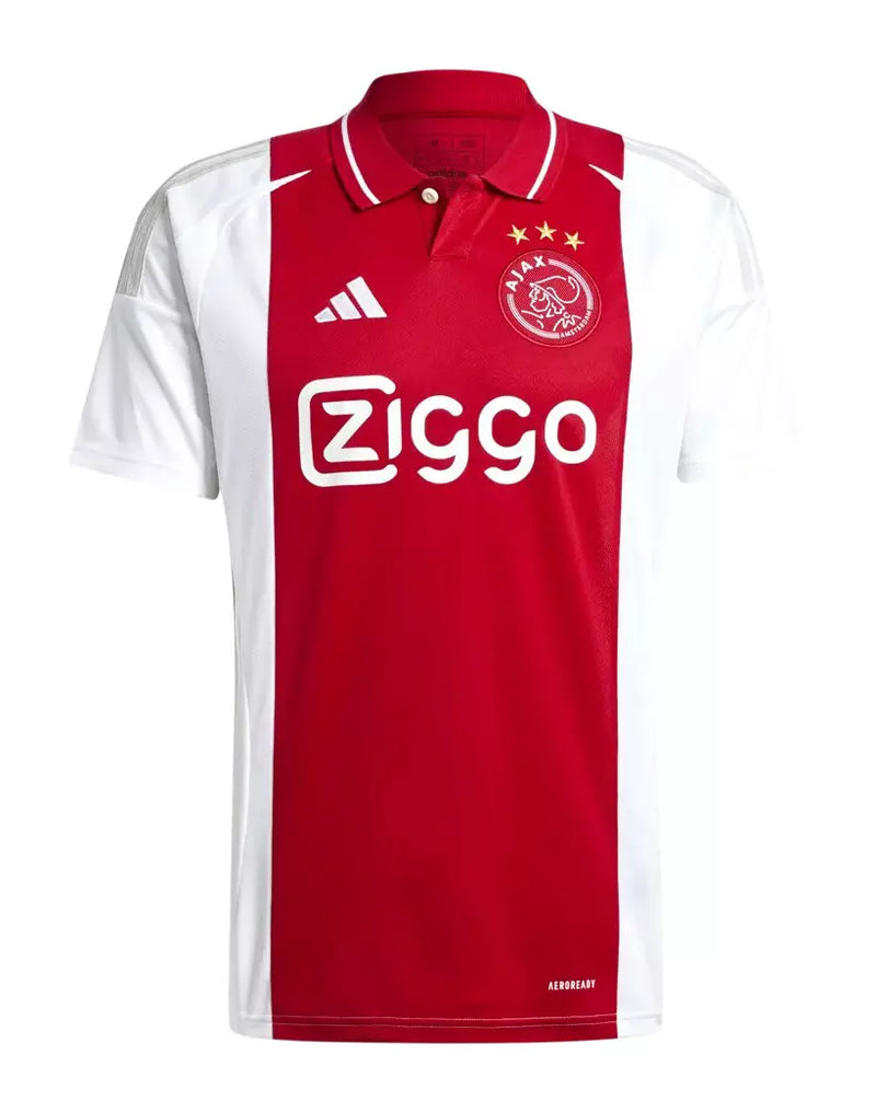 Camisa Ajax Home 24/25 Adidas Masculina - Vermelho e Branco