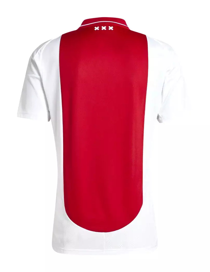 Camisa Ajax Home 24/25 Adidas Masculina - Vermelho e Branco