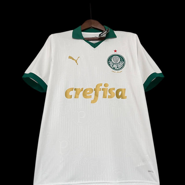 Camisa Palmeiras Torcedor - Temporada 24/25 - Branca - Crefisa - Polo