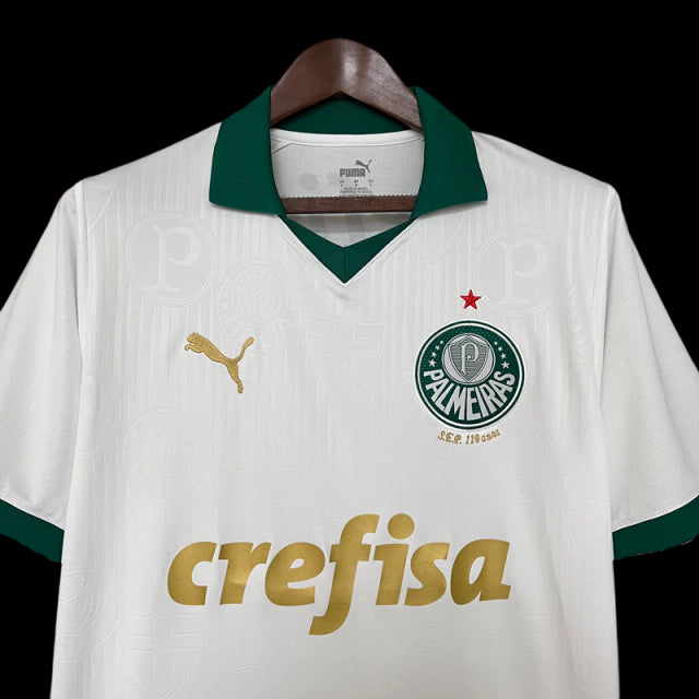 Camisa Palmeiras Torcedor - Temporada 24/25 - Branca - Crefisa - Polo