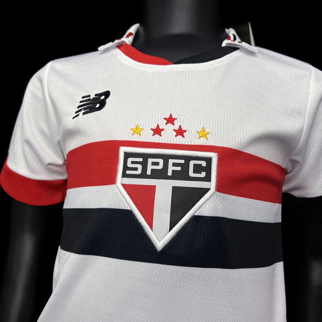 Kit Infantil São Paulo 24/25 - New Balance - Branco