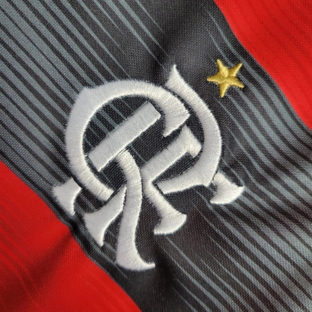 Kit Infatil Flamengo I 23/24 Adidas - Vermelho e Preto