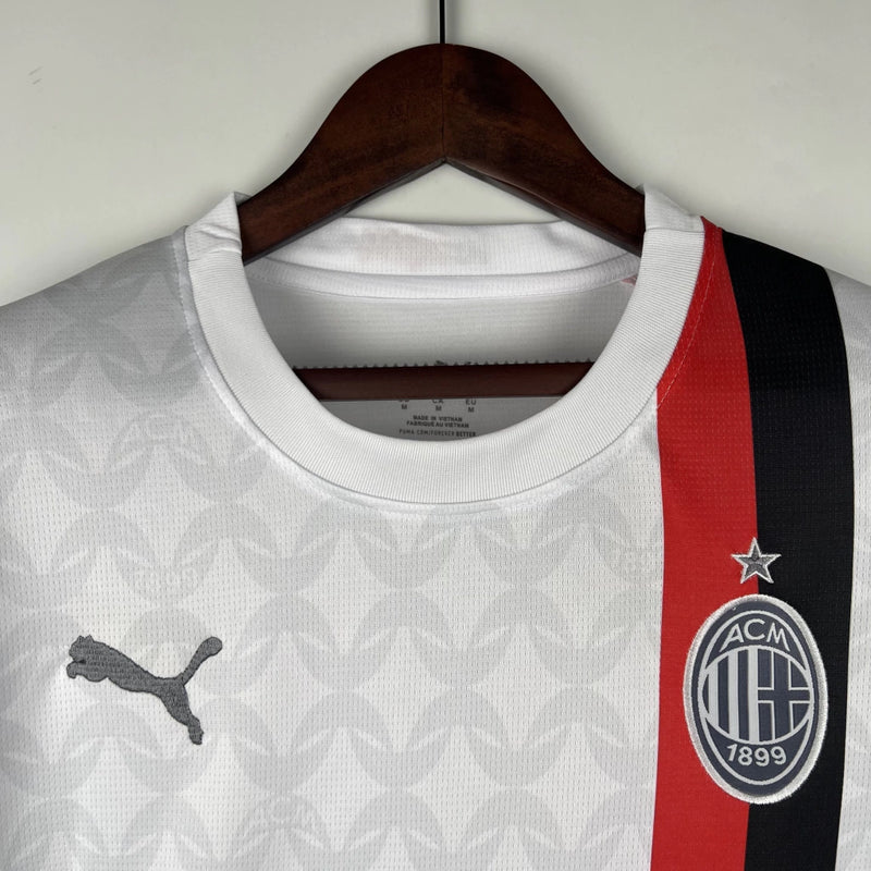 Camisa AC Milan Away 23/24 Torcedor Puma Masculina - Branca