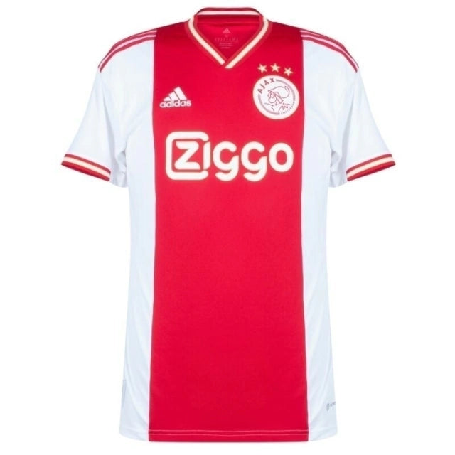 Camisa Ajax Home 22/23 Adidas Masculina - Branco e Vermelho