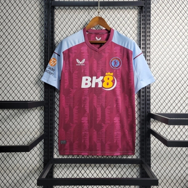 Camisa Aston Villa Home 23/24 - Torcedor Castore Masculina - Vinho