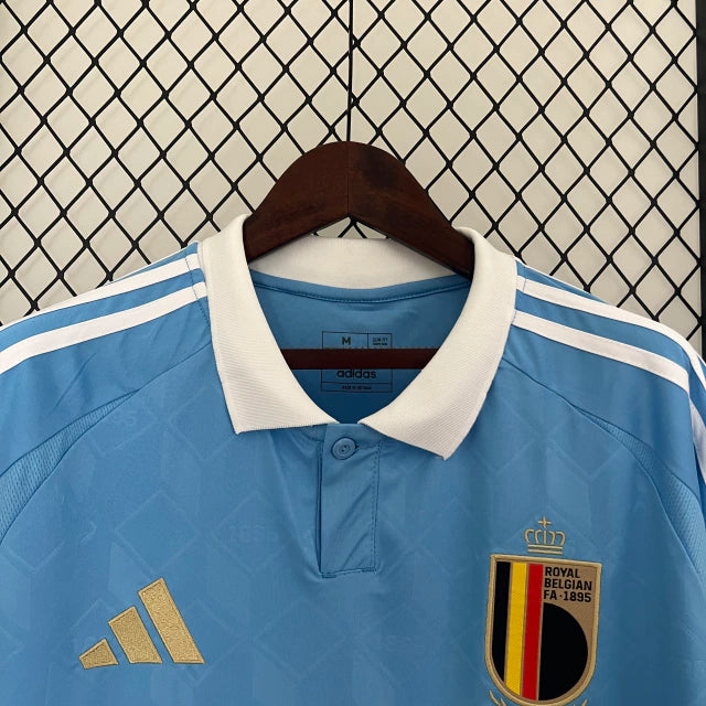 Camisa Bélgica II 2024 Adidas Masculina Euro Copa - Azul