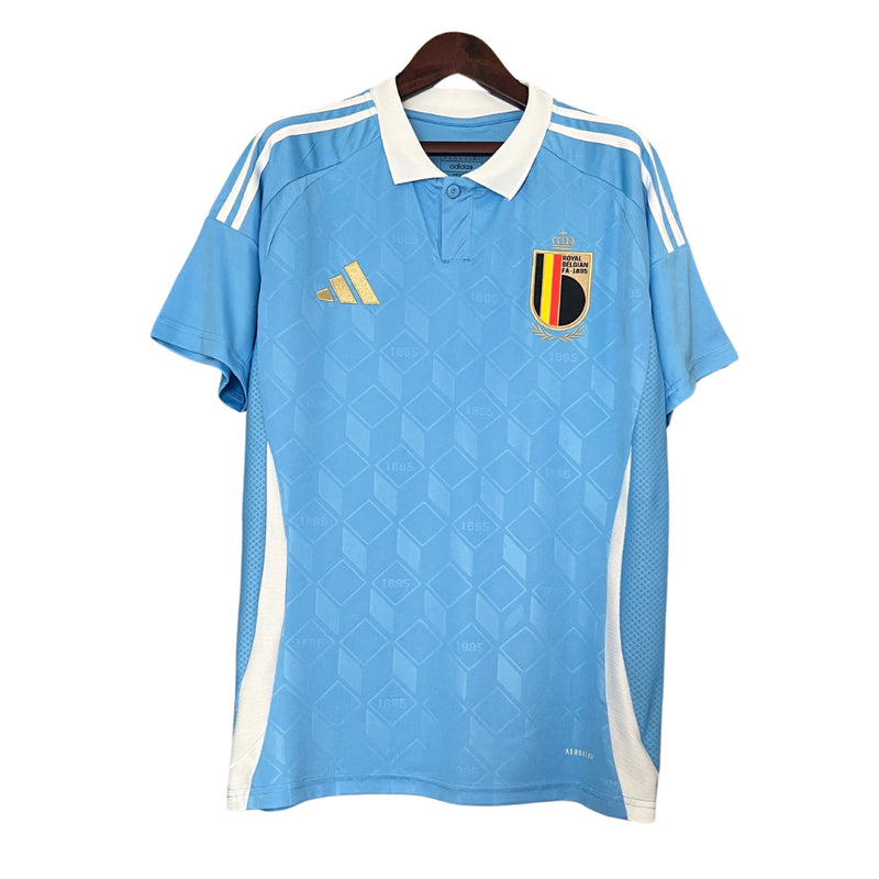 Camisa Bélgica II 2024 Adidas Masculina Euro Copa - Azul