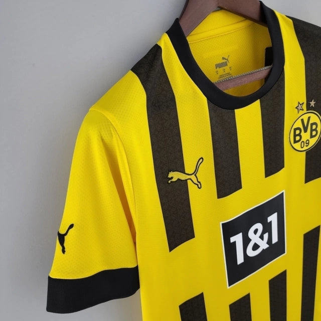 Camisa Borussia Dortmund Home 22/23 Torcedor Puma Masculina - Amarelo e Preto