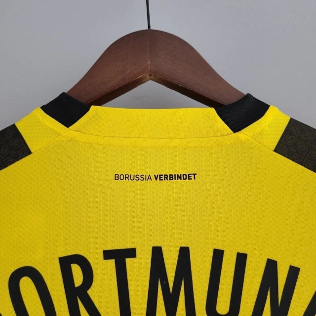 Camisa Borussia Dortmund Home 22/23 Torcedor Puma Masculina - Amarelo e Preto