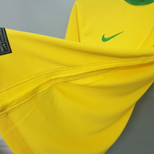 Camisa Brasil Home 21/22 nike Masculina Torcedor Amarela e Verde