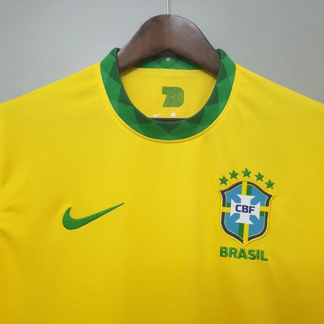 Camisa Brasil Home 21/22 nike Masculina Torcedor Amarela e Verde