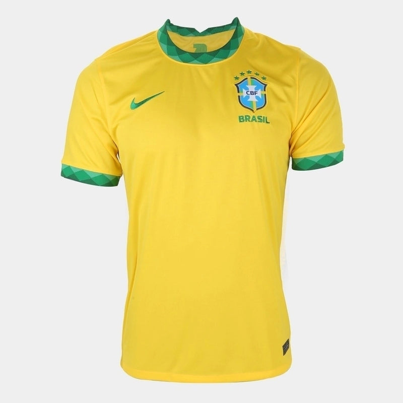 Camisa Brasil Home 21/22 nike Masculina Torcedor Amarela e Verde