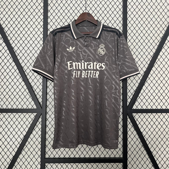 Camisa Real Madrid III 24/25 Torcedor Adidas Masculina - Cinza