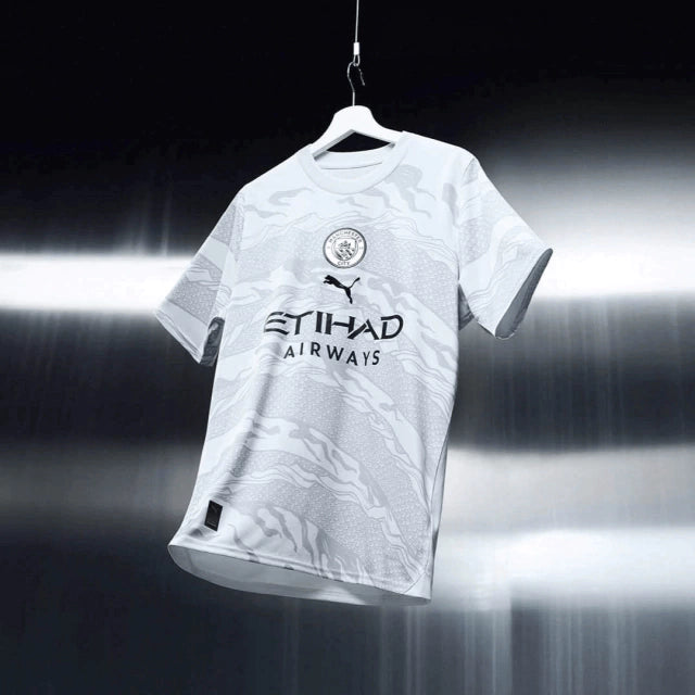 Camisa Manchester City - Temporada 23/24 - Dragão - Branca