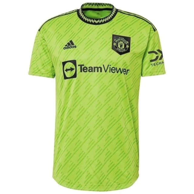 Camisa Manchester United Third 22/23 Torcedor Adidas Masculina - Verde Limão