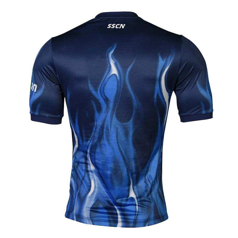 Camisa Napoli Flames Kit 22/23 Torcedor EA7 Masculina - Azul