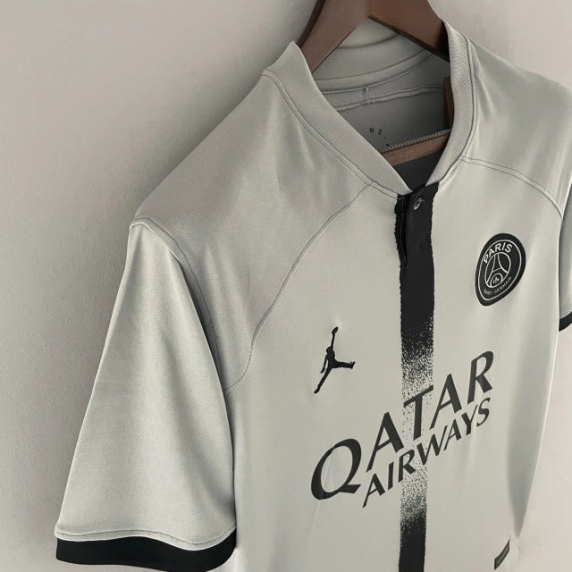 Camisa Paris Saint Germain - PSG Away 22/23 Torcedor Jordan Masculina - Cinza