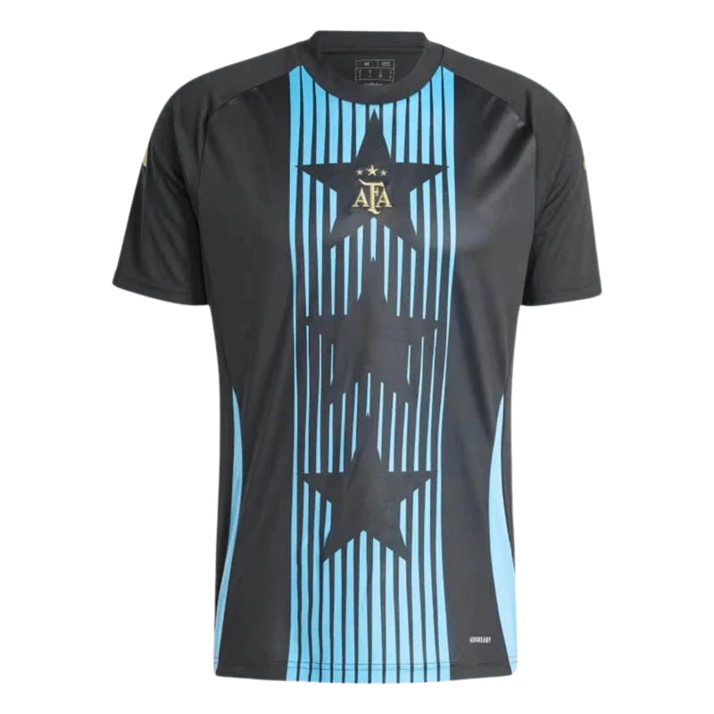 Camisa Pré Jogo Argentina 24/25 Adidas Masculina - Preta