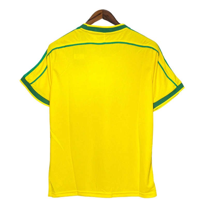 Camisa Reedição Brasil 1998 Nike Masculina - Amarelo