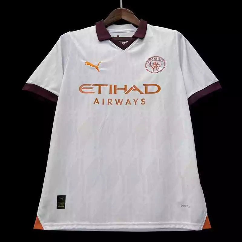 Camisa Manchester City Away 23/24 Puma Masculina s/n° Off White