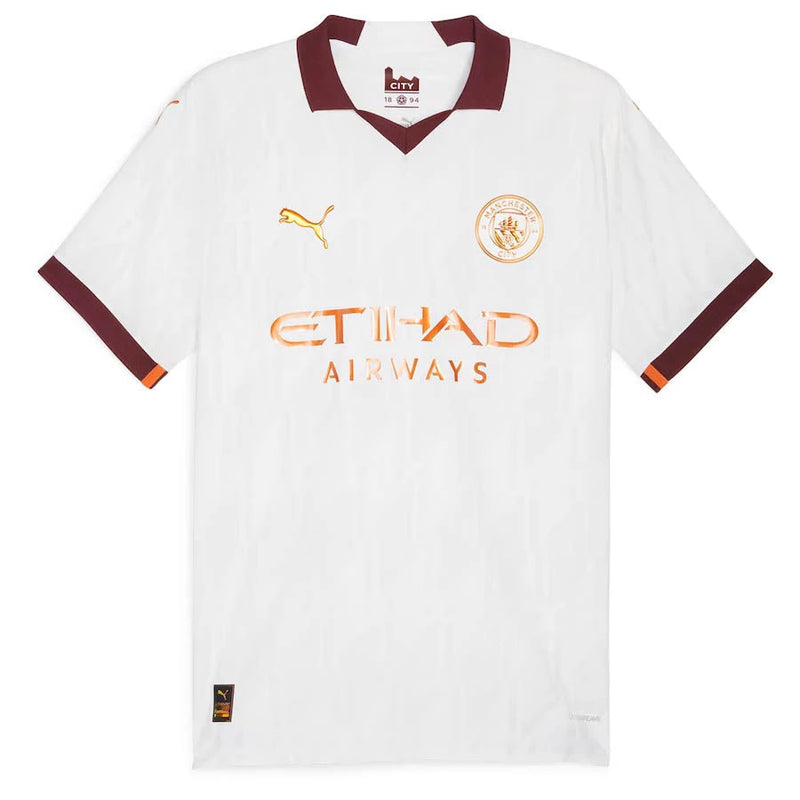 Camisa Manchester City Away 23/24 Puma Masculina s/n° Off White