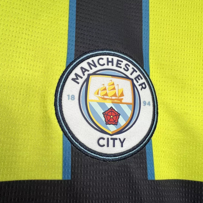 Camisa Manchester City II 24/25 Puma Masculina - Amarelo e Preto