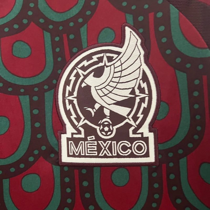 Camisa Seleção México I 2024 Adidas Copa América - Grená