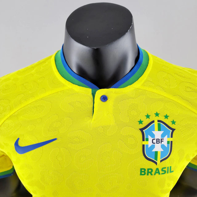 Camisa Seleção Brasileira I 2022 Jogador Nike Masculina - Amarela