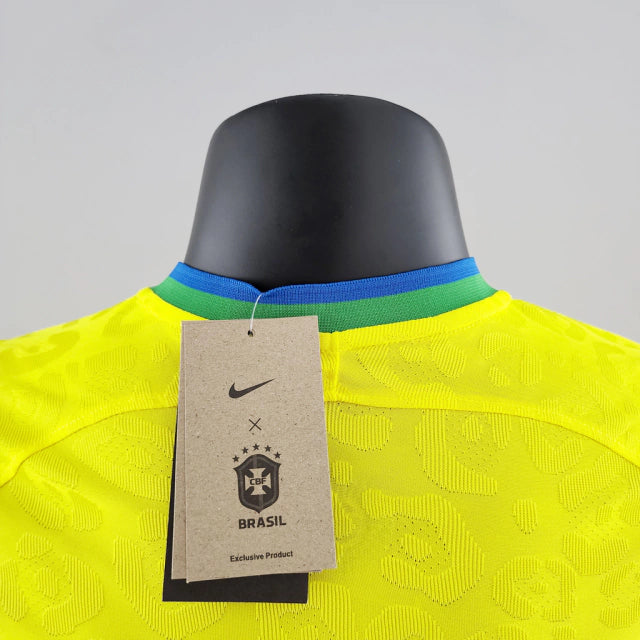 Camisa Seleção Brasileira I 2022 Jogador Nike Masculina - Amarela