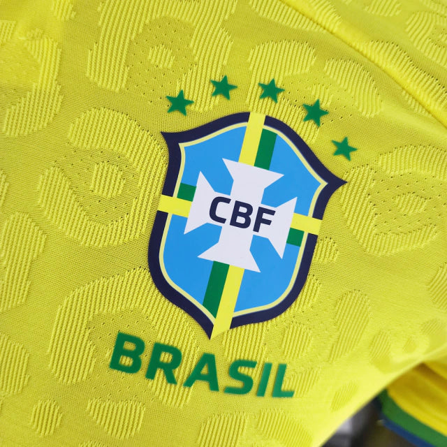 Camisa Seleção Brasileira I 2022 Jogador Nike Masculina - Amarela