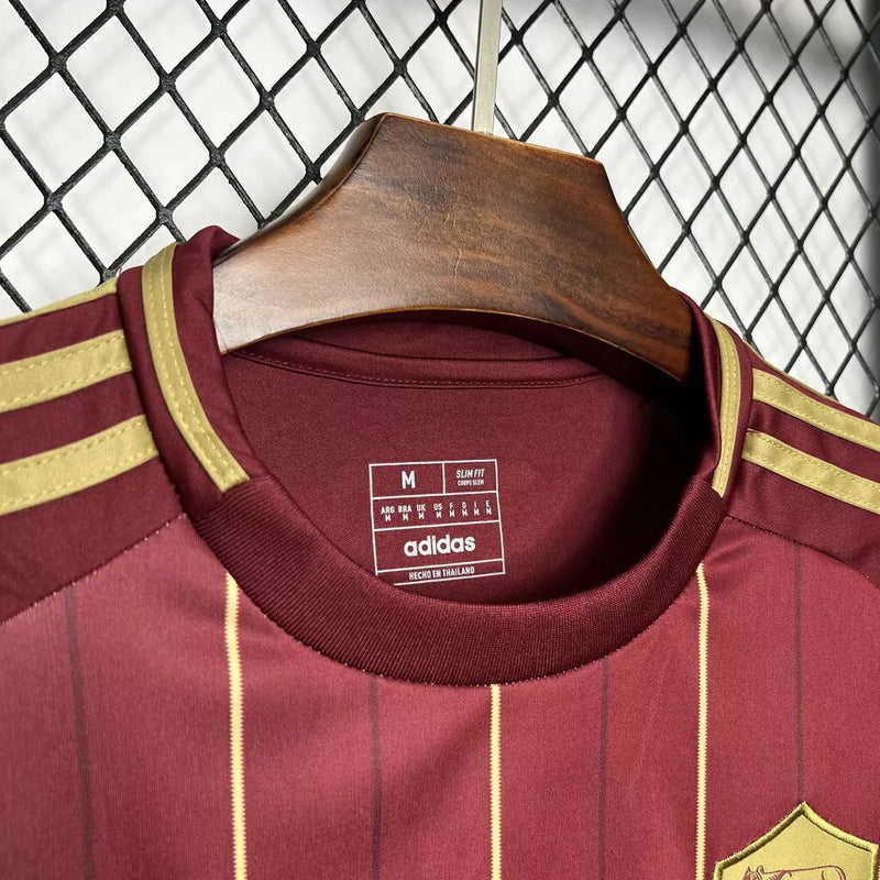 Camisa AS Roma I 24/25 Adidas Masculina - Vermelho