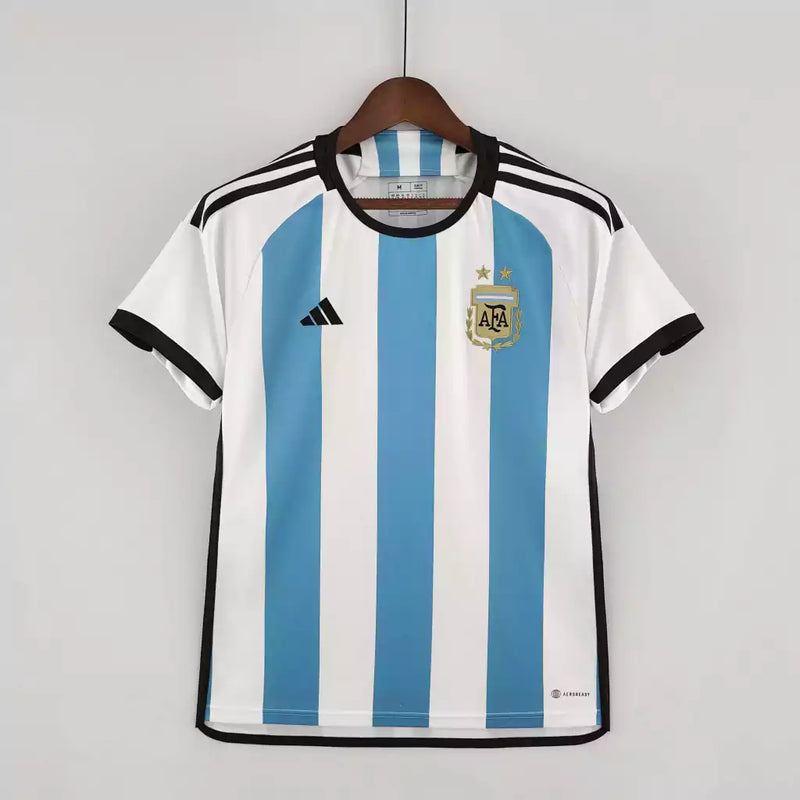 Camisa Argentina Home 2022 Torcedor Adidas Masculina - Branca e Azul