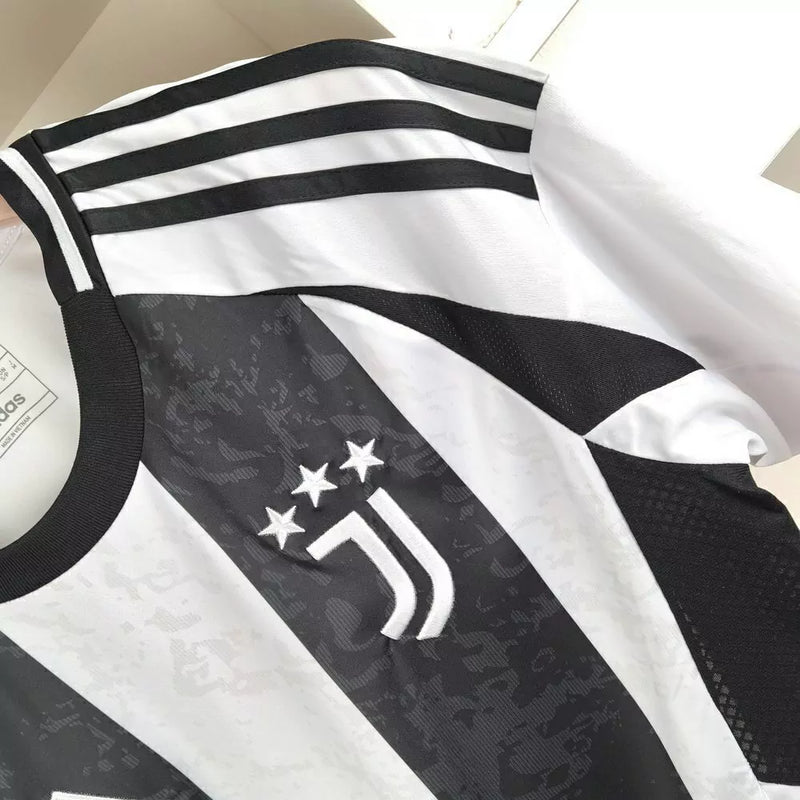 Camisa Juventus I 24/25 - Torcedor Adidas Masculina - Preto e Branco