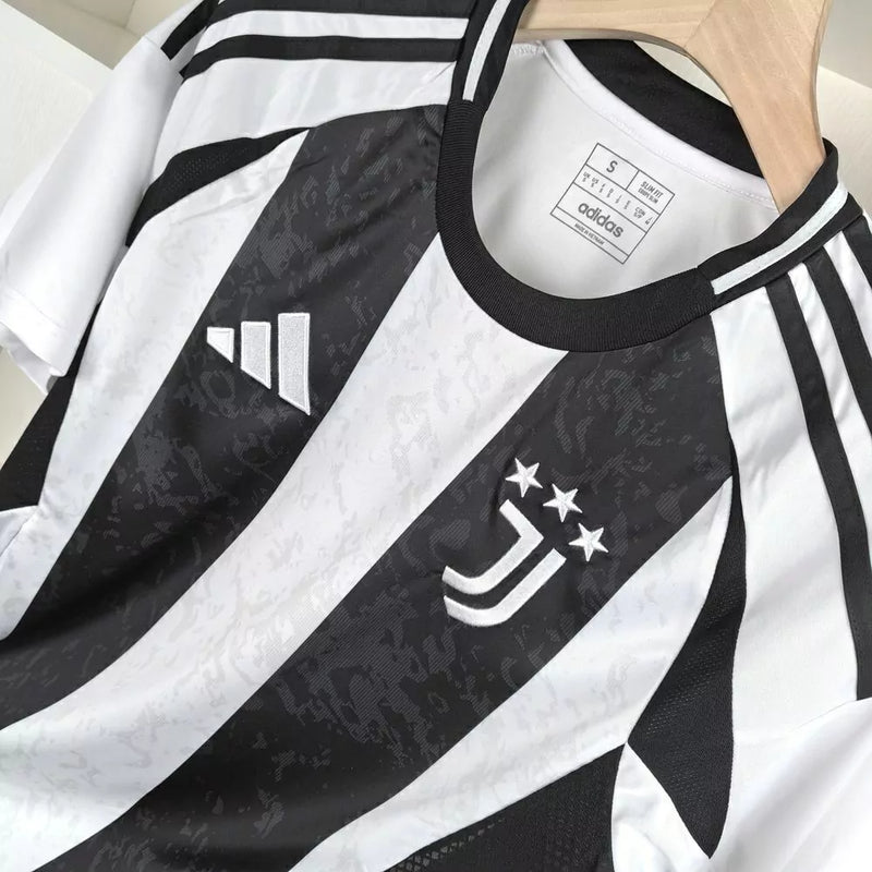 Camisa Juventus I 24/25 - Torcedor Adidas Masculina - Preto e Branco