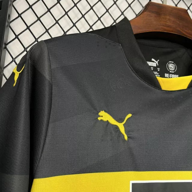 Camisa Borussia Dortmund Away 2024/25 Torcedor Puma Masculina - Preto