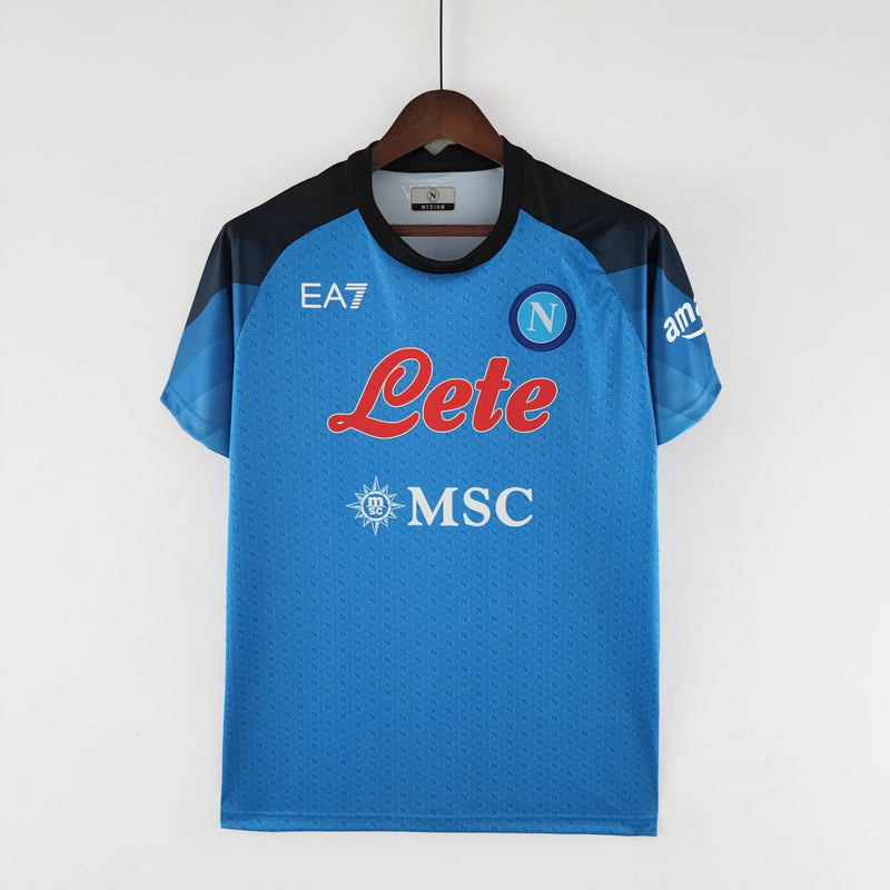 Camisa Napoli Home 22/23 Torcedor EA7 Masculina - Azul