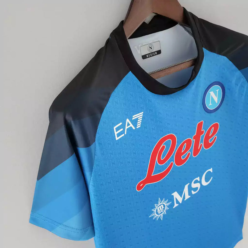 Camisa Napoli Home 22/23 Torcedor EA7 Masculina - Azul