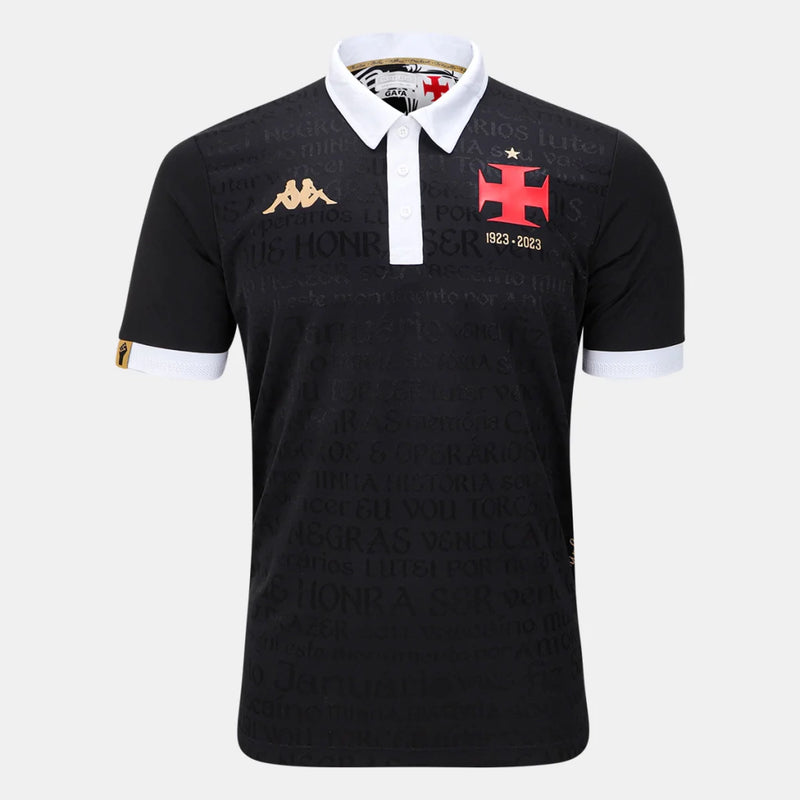 Camisa Do Vasco Da Gama - III 23/24 - Preta - Polo