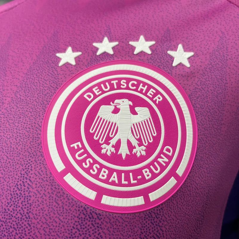 Camisa Seleção da Alemanha Away 24/25 Jogador Adidas Masculina - Rosa