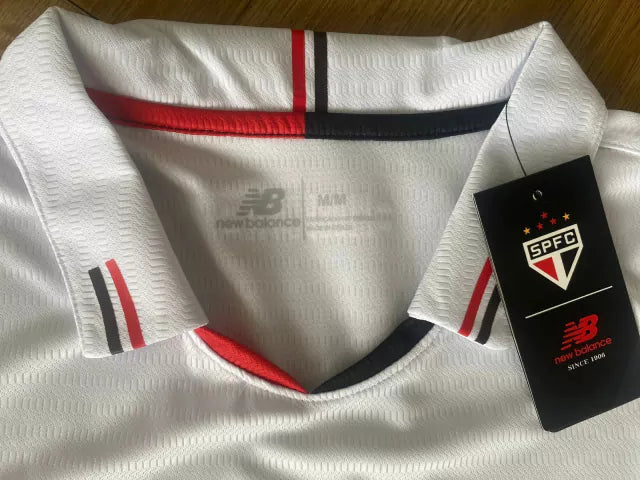 Camisa São Paulo I 24/25 Torcedor Masculina - Branco - New Balance